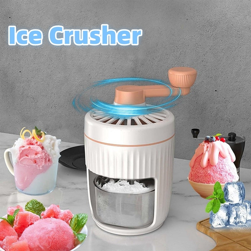 Manual Ice Shaver Small Household Crusher for Smoothies