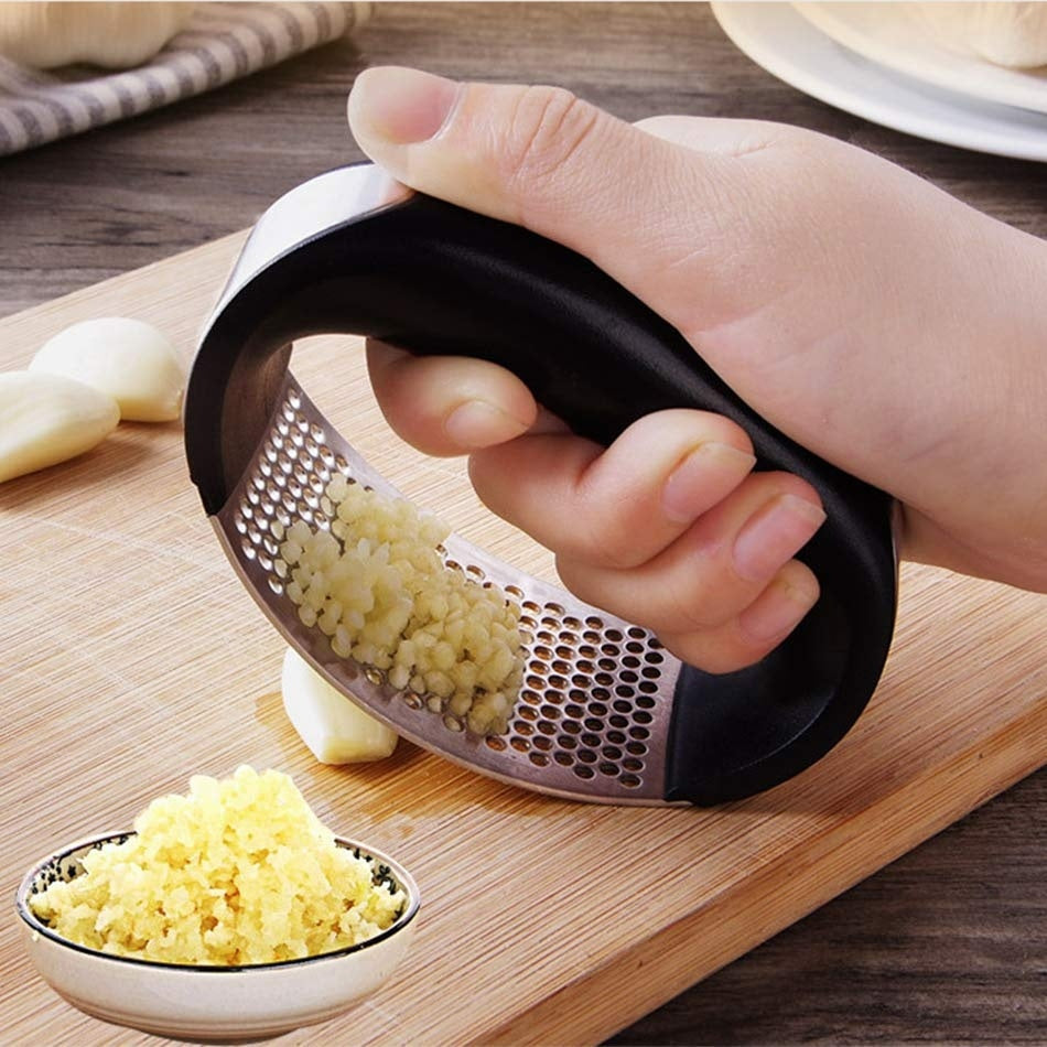 EasyCrush™ Arc-Press Stainless Steel Garlic Masher