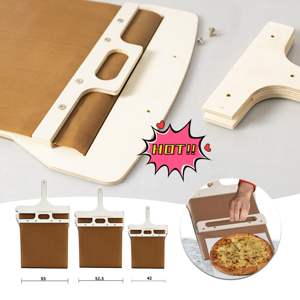 Adjustable Sliding Pizza Peel with Wooden Handle