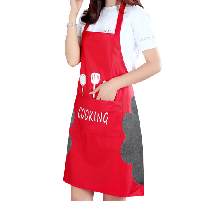 Adjustable Cotton Apron for Home Kitchen Use