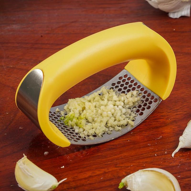 EasyCrush™ Arc-Press Stainless Steel Garlic Masher