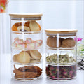 EcoSeal™ Stackable Glass Storage Jars with Bamboo Lids