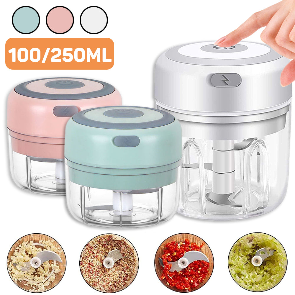 Compact USB Rechargeable Electric Garlic and Vegetable Chopper