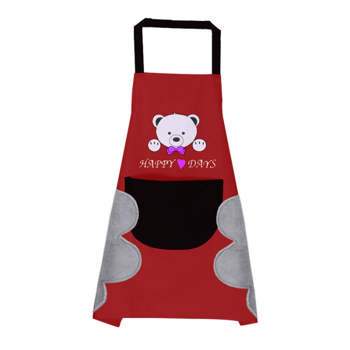 Adjustable Cotton Apron for Home Kitchen Use
