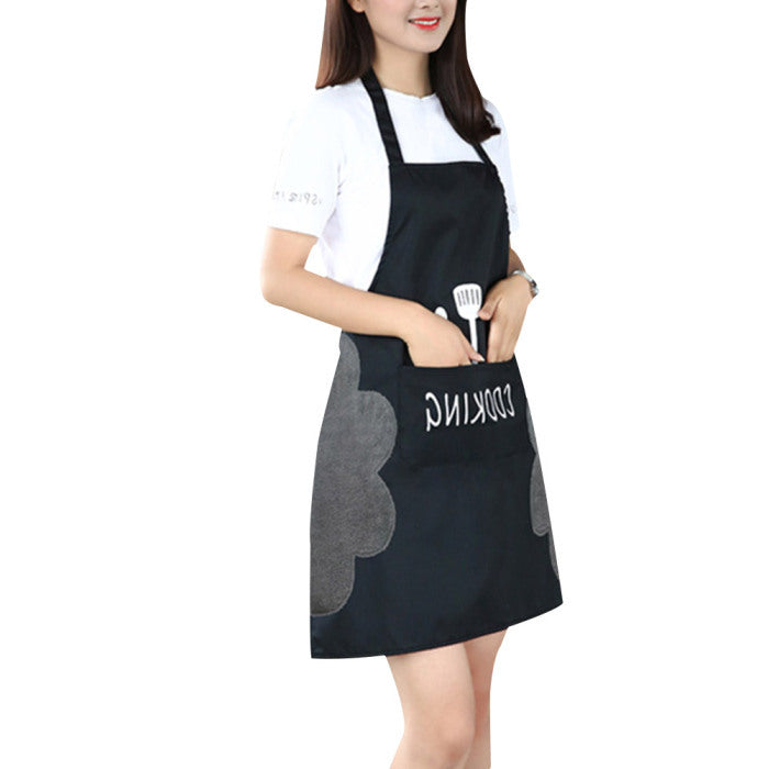 Adjustable Cotton Apron for Home Kitchen Use