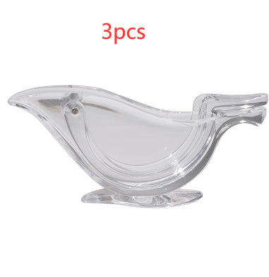 Transparent Acrylic Bird-Shaped Manual Lemon Juicer Squeezer