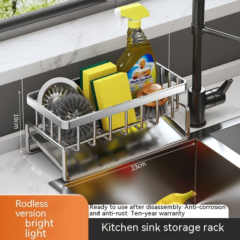 Multi-Functional Kitchen Sink Storage and Drainage Rack