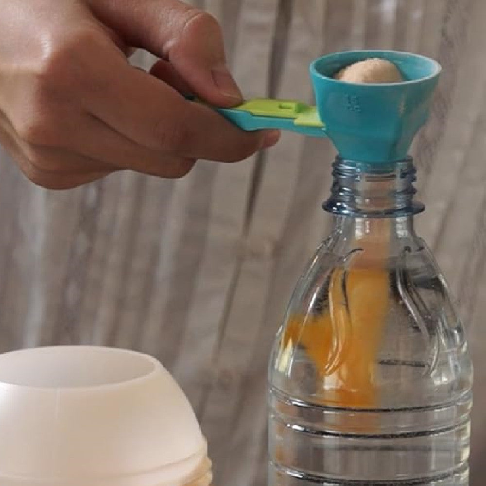 Portable Single Measuring Spoon with Anti-Overflow Design