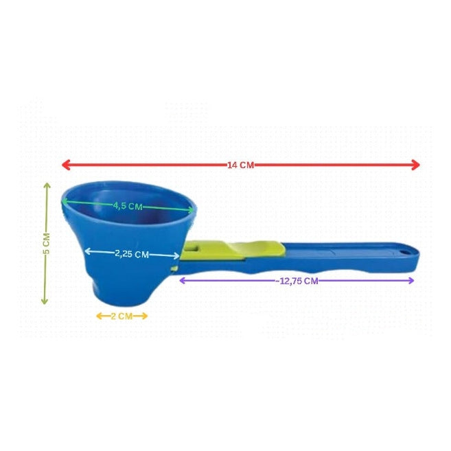 Portable Single Measuring Spoon with Anti-Overflow Design