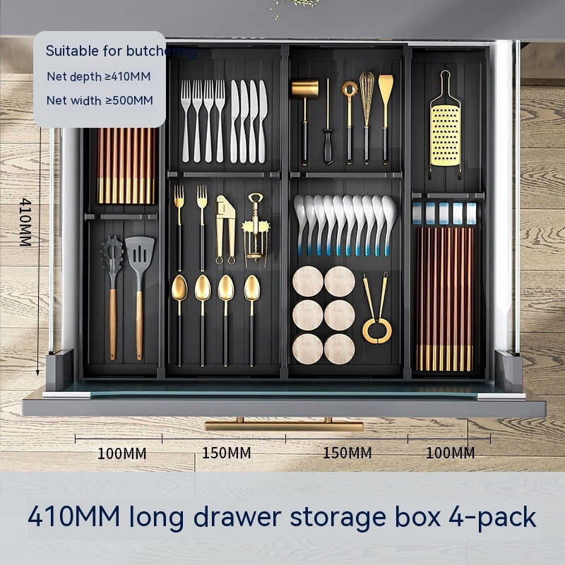 Adjustable Kitchen Drawer Organizer Storage Divider Tray