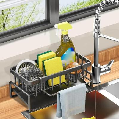 Multi-Functional Kitchen Sink Storage and Drainage Rack