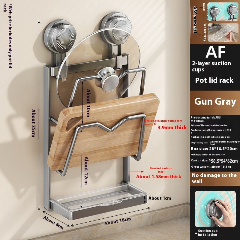 Multi-Functional Strong Suction Cup Kitchen Storage Rack