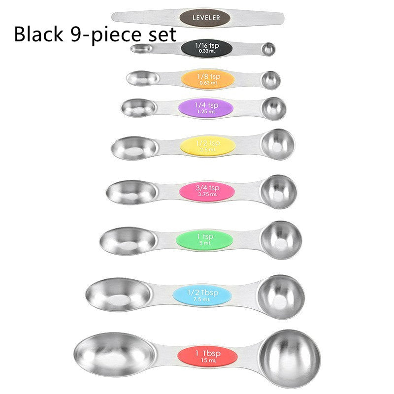 Stainless Steel Magnetic Double Head Measuring Spoon Set
