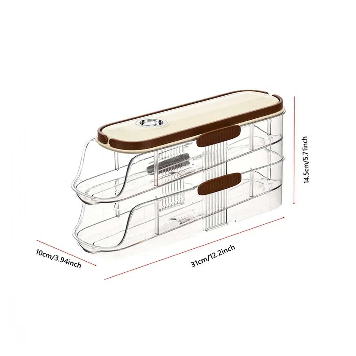Egg Holder for Refrigerator Automatic Rolling
