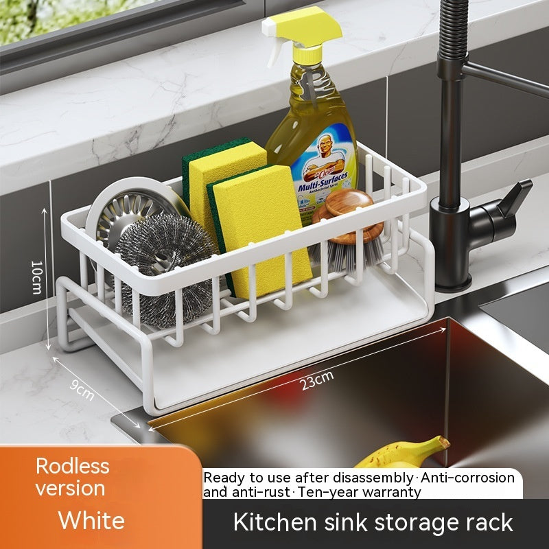 Multi-Functional Kitchen Sink Storage and Drainage Rack