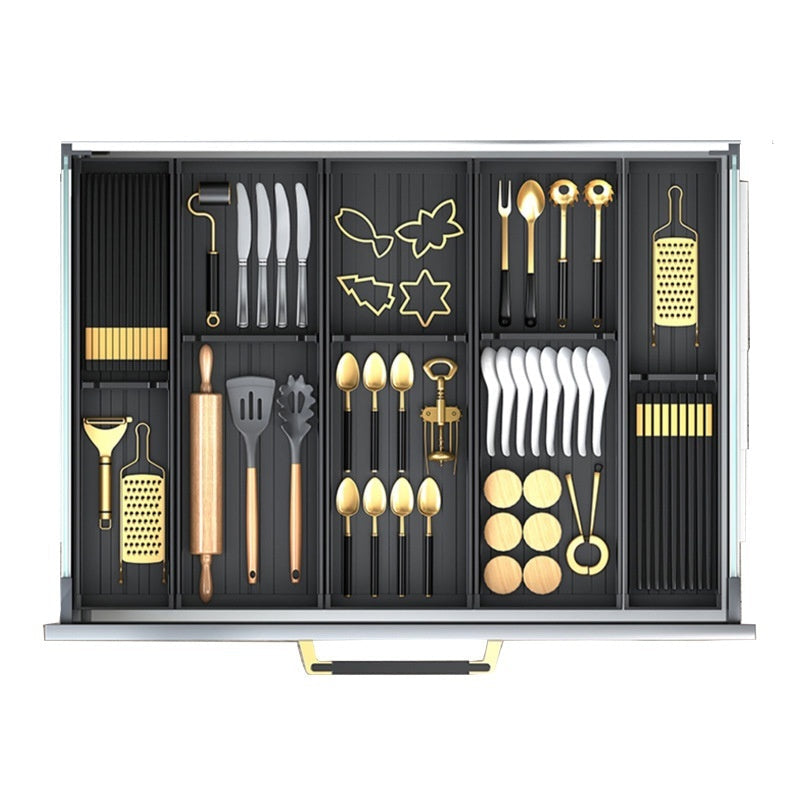Adjustable Kitchen Drawer Organizer Storage Divider Tray