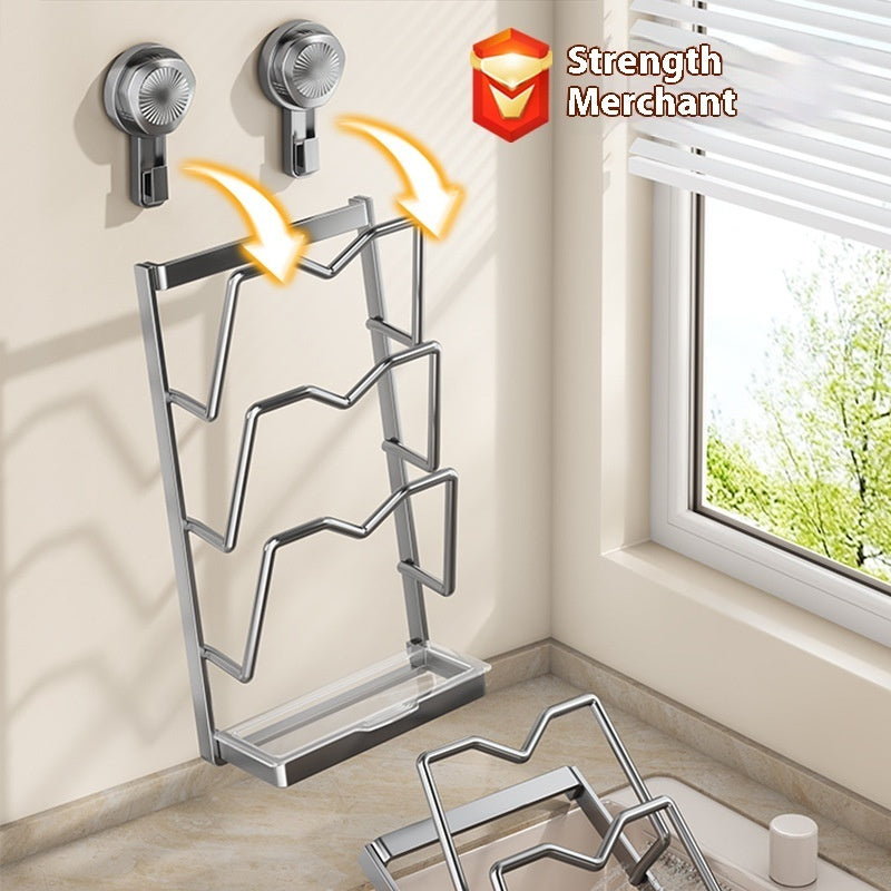 Multi-Functional Strong Suction Cup Kitchen Storage Rack