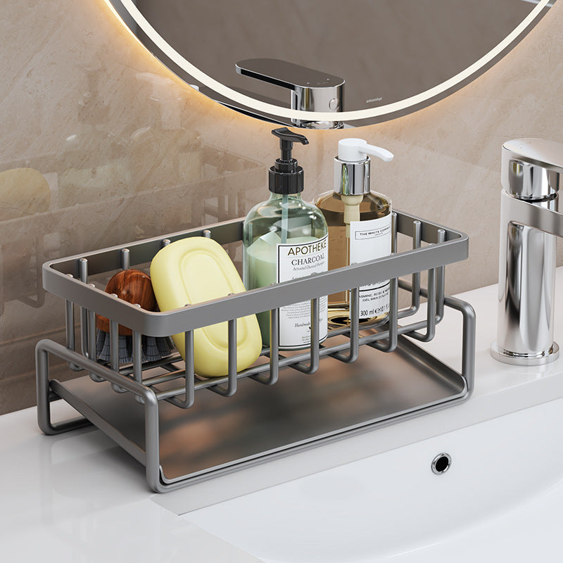 Multi-Functional Kitchen Sink Storage and Drainage Rack