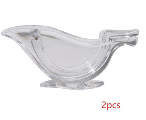 Transparent Acrylic Bird-Shaped Manual Lemon Juicer Squeezer